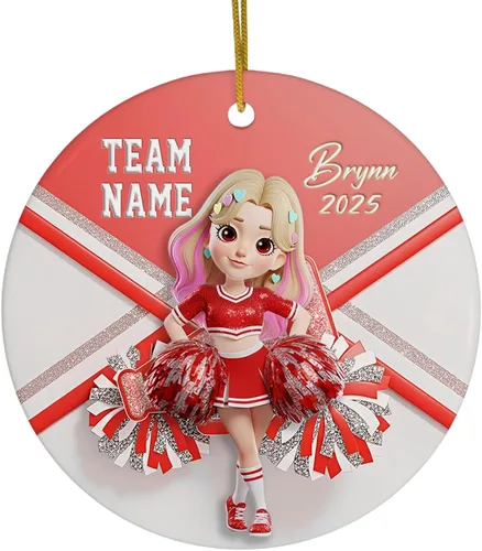Miniatura 13 de FLOCHIL Adornos Personalizados de Bailarina de Navidad 2025 para Niña, Adornos Personalizados de Bailarina para Árbol de Navidad, Regalo