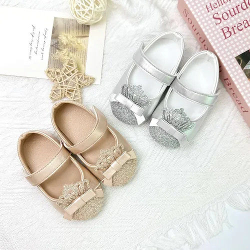 Miniatura 2 de Uineky Zapatos de vestir para bebés y niñas recién nacidas, zapatos planos estilo Mary Jane, antideslizantes, ligeros, suela suave, zapatos de boda