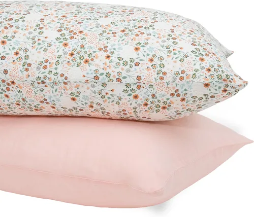 Miniatura 14 de Little Unicorn Paquete de 2 fundas de almohada estándar, tela de muselina súper suave y transpirable, cierre de sobre cómodo, para cuna y cama