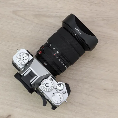 Miniatura 2 de Haoge LH-X18N Bayoneta Square Metal Lens Hood para Fujifilm Fuji XF 0.630-3.150 in F4 R OIS WR, Fujinon XF16-55mmF2.8 R LM WR II Pantalla de lente