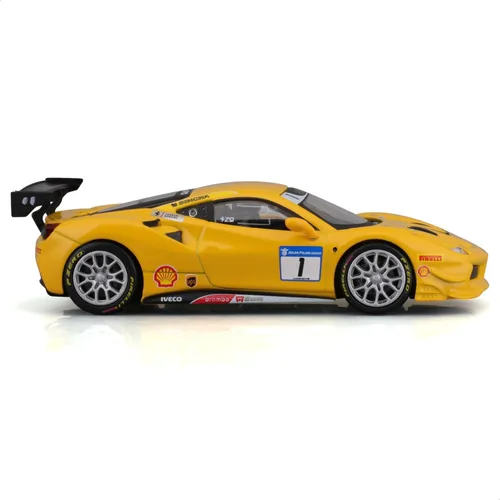 Miniatura 8 de Bburago B18-36306 43 Ferrari Racing 488 Challenge, Amarillo #1