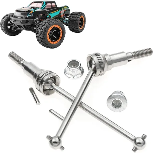 Miniatura 6 de kingsea Eje de transmisión de aluminio metálico, M16105 RC eje de transmisión delantero compatible con HAIBOXING1/16 16889 16889A S1601 RC Cars