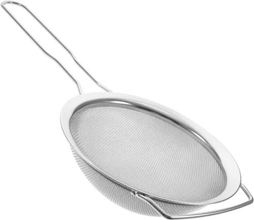 GLEAVI Colador de leche de soja de malla fina tamiz de cocina para filtro de aceite de sopa, diseño de mano para uso en restaurantes caseros