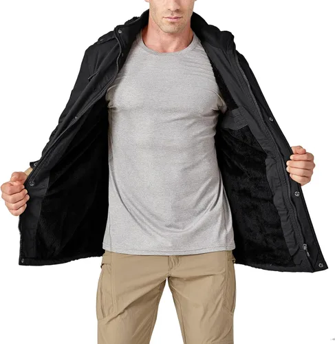 Miniatura 5 de CRYSULLY - Abrigo de invierno con capucha extraíble para hombre