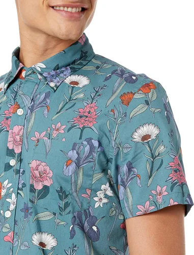 Miniatura 4 de Tienda Brand Goodthreads - Camisa de popelina estampada, de corte ajustado y manga corta, para hombre