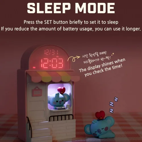 Miniatura 6 de BT21 Reloj de escritorio LED digital Cafe (RJ)