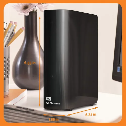 Miniatura 2 de Western Digital Elements Disco duro externo de escritorio de 12 TB, disco duro externo USB 3.0 para almacenamiento plug-and-play - Western