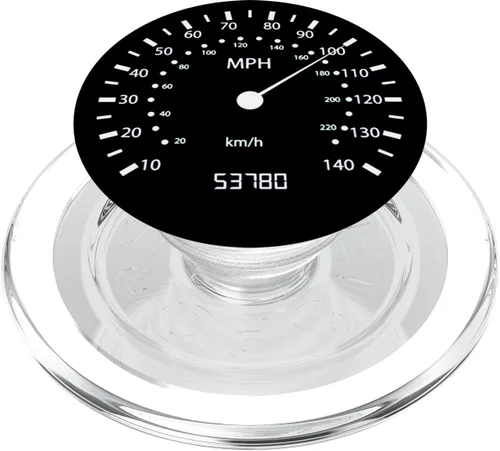 Miniatura 8 de Velocímetro de velocidad, odómetro para coche, carreras, motocicletas, bicicletas, color negro – PopSockets agarre y soporte para teléfonos