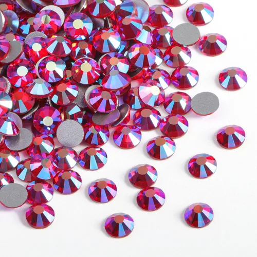 Miniatura 42 de Beadsland 2880 piezas de diamantes de imitación de cristal con reverso plano, gemas redondas para decoración de uñas y manualidades, cristal, SS16