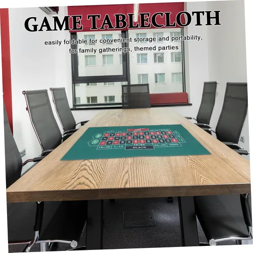 Miniatura 5 de ABOOFAN Alfombra de póquer divertida mejorada, tapete de juego, juego de cartas para reunión en casa, accesorio de juego para fiestas