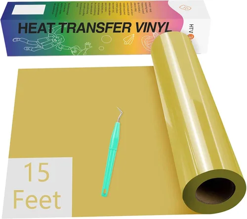 Miniatura 20 de HTVRONT Rollo de vinilo HTV con purpurina verde, 12 x 15 pies, vinilo de transferencia de calor con purpurina verde para camisas, vinilo para Brillo
