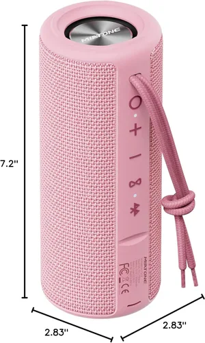 Miniatura 8 de MIATONE Boombox Altavoz Bluetooth Portátil para Exteriores Impermeable Altavoces Inalámbricos Regalos para Mujeres Madres Mamá Esposa Ella - Rosa
