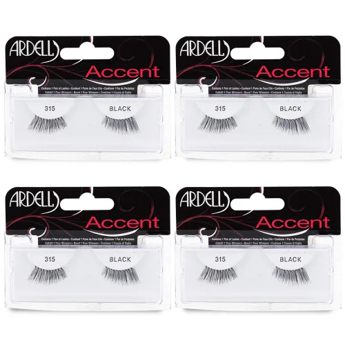 Miniatura 6 de Ardell Accent Half Lashes 311 - Negro, Pestañas Postizas de Media Pestaña Ligeras Estilo Ojo de Gato para Realce Natural del Ojo, Pestañas Postizas
