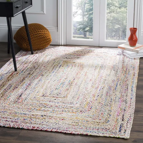 Miniatura 13 de SAFAVIEH Braided Collection - Alfombra de pasillo, 2 pies 3 pulgadas x 8 pies, color negro y azul, hecho a mano, reversible, ideal para dormitorio