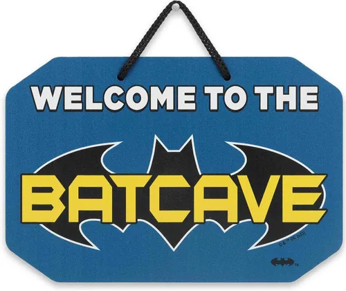 Miniatura 12 de DC Comics Batman Pop Art - Letrero redondo de metal, arte de pared retro de Batman para cueva de hombre, habitación de adolescentes o sala de cine