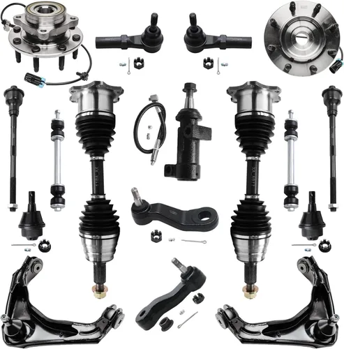 Miniatura 44 de Detroit Axle - Kit de nudillos de dirección delantera izquierda para Ford Edge Lincoln MKX 07-10, cojinete de rueda del lado del conductor, nudillo