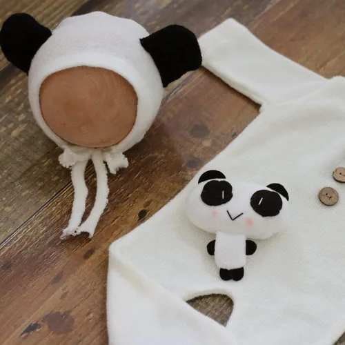 Miniatura 7 de Zeroest Traje de fotografía para recién nacido, accesorios para sesión de fotos de bebé, accesorios de oso para fotos de bebé recién nacido