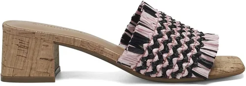 Miniatura 7 de Aerosoles Sandalias de tacón Rufina para mujer, Rosa Combo Rafia Vegana