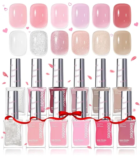 Miniatura 11 de Beetles - Juego de esmaltes de uñas de neón – Kit de esmalte de uñas de secado rápido, 12 colores, rosa intenso, verde, azul, amarillo, rojo, secado
