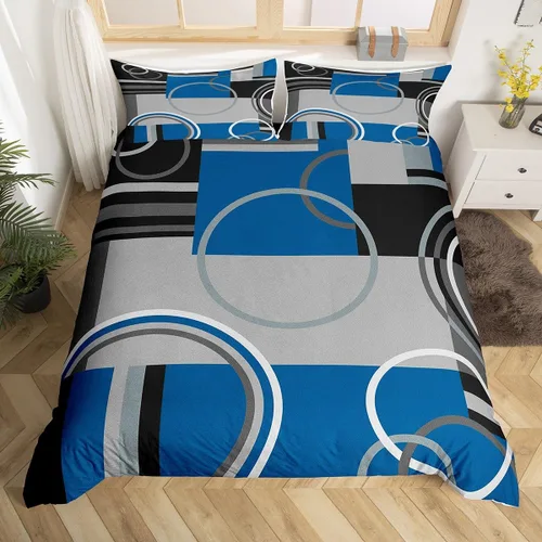 Miniatura 28 de Erosebridal Bohemian Duvet Cover Twin Country Southwestern Comforter Cover for Kids Teens Boho Aztec Arrows Diamond Bedding Set Black Gray Geometric