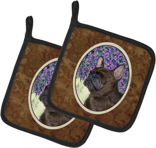 Miniatura 19 de Caroline's Treasures SS8617PTHD - Juego de soportes para ollas de cocina resistentes al calor, almohadillas calientes para horno para cocinar, Husky