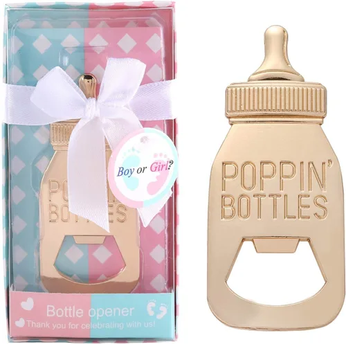 Miniatura 14 de 12 abrebotellas, recuerdo de baby shower para invitados, abrebiberones de oro rosa, regalos de boda, regalos de baby shower, regalos para invitados