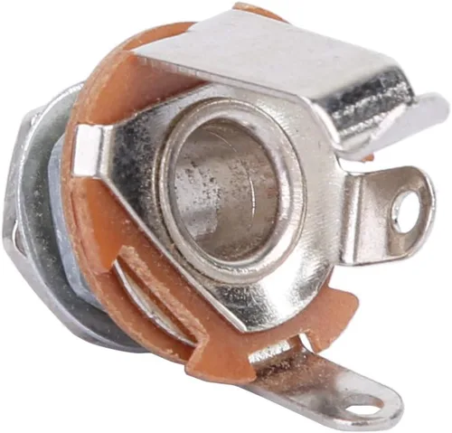 Miniatura 6 de Conector de entrada mono, 10 cables de conexión de 0.250 in, conector de montaje en panel para guitarras eléctricas, bajos, accesorios