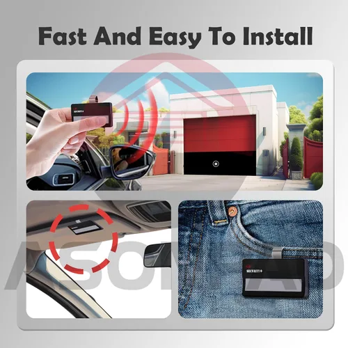 Miniatura 7 de ASONPAO Paquete de 2 unidades para control remoto Chamberlain LiftMaster 971LM 950CB para puerta de garaje