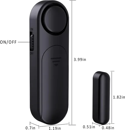Miniatura 2 de Paquete de 5 alarmas de ventana para seguridad del hogar, 120 dB, sensor abierto de puerta y ventana para seguridad de los niños, seguridad