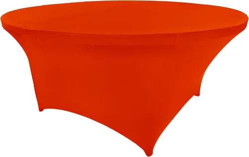 Miniatura 40 de Mantel de cóctel de elastano redondo de 24 pulgadas x 30 pulgadas de alto, color negro