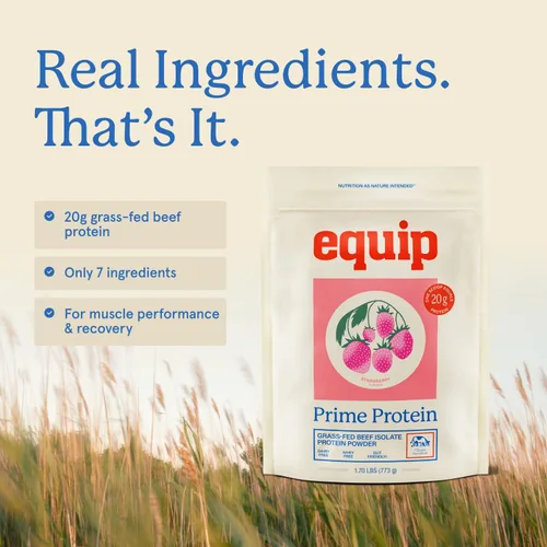 Miniatura 7 de Equip Foods - Polvo de proteína limpia de carne de res alimentada con pasto, apto para dieta carnívora, paleo y keto, sin gluten ni lácteos, 30