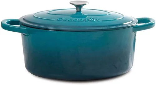 Miniatura 17 de Crock-Pot Artisan - Cacerola redonda esmaltada de hierro fundido estilo horno holandés, 3 cuartos de galón, verde pistacho