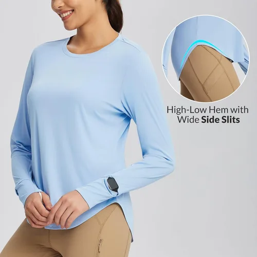 Miniatura 130 de BALEAF - Camisetas de sol de manga larga para mujer, con FPU 50+, para senderismo, ligeras, de secado rápido, protección contra rayos ultravioleta