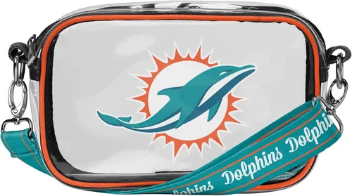 Miniatura 12 de FOCO NFL Womens NFL Team Logo Stripe Clear Crossbody Bag