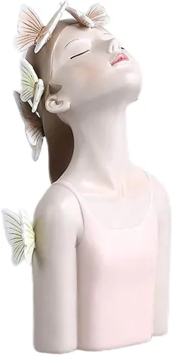 Miniatura 2 de Figuras de resina para niña, estatua de niña, manualidades, estatua, escultura, modelo, accesorio de foto, adorno de escritorio para decoración