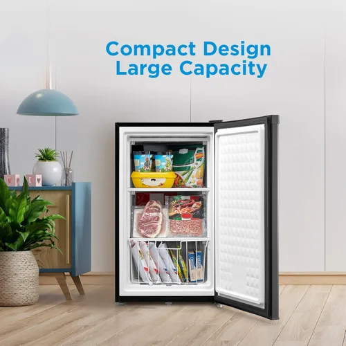 Miniatura 11 de Midea MRU03M2ABB - Congelador vertical, mini congelador de 3.0 pies cúbicos, para cocina, apartamento, oficina, sótano o dormitorio, negro Blanco