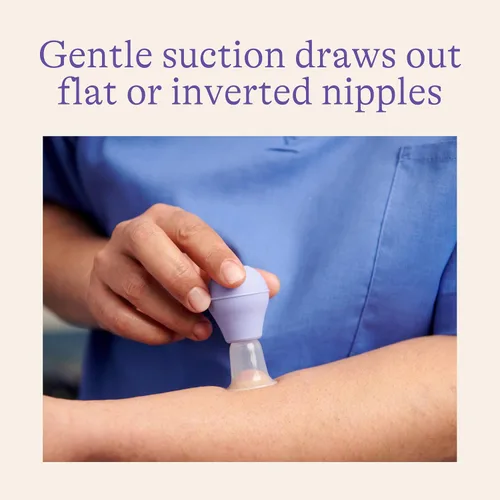 Miniatura 3 de Lansinoh LatchAssist Nipple Everter para lactancia con 2 tamaños de brida (19 mm y 24 mm) y estuche protector