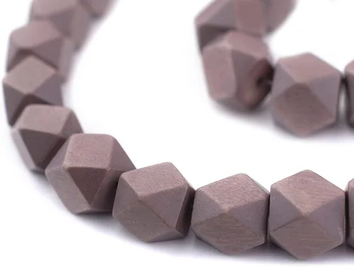 Miniatura 15 de TheBeadChest - Cuentas de madera de cubo sin esquinas azul azul: cuentas orgánicas naturales de corte de diamante de 0.787 in para la fabricación