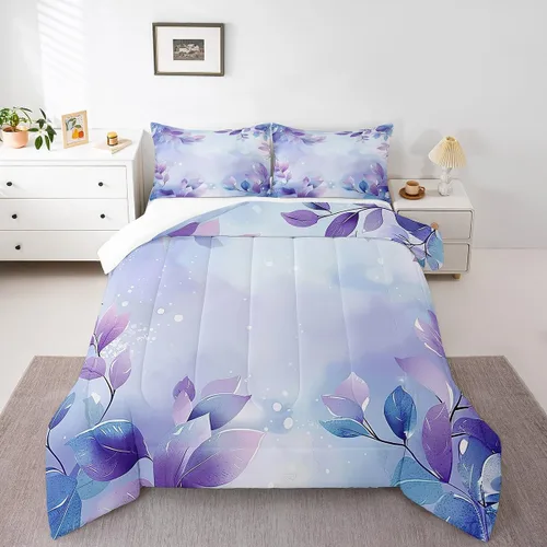 Miniatura 39 de Homewish Lindo juego de edredón de perros, juego de ropa de cama verde para niños, niñas y mujeres, edredón de verano para adultos, juego de edredón