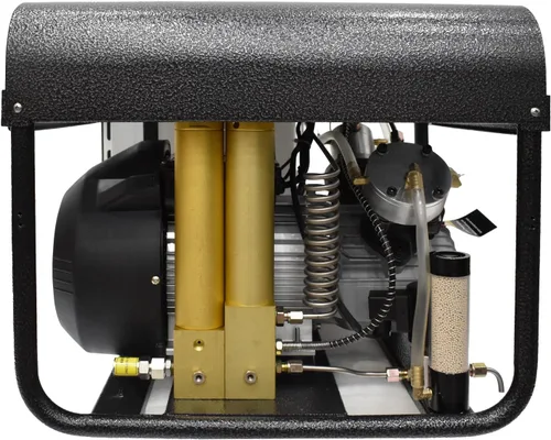 Miniatura 8 de TUXING Compresor de aire PCP de 4500 Psi/300 bar doble cilindro, bomba de aire eléctrica de alta presión, separador de agua y aceite incorporado