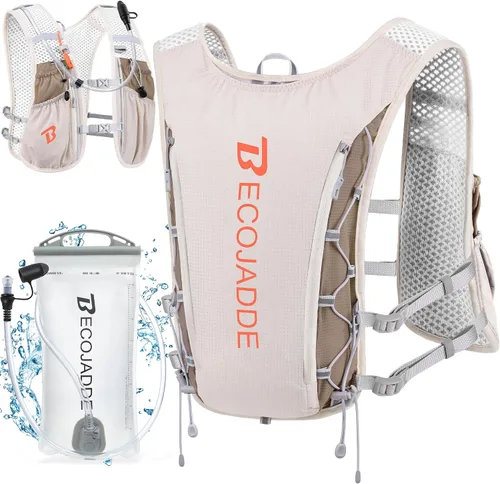Miniatura 9 de BECOJADDE Chaleco de Hidratación Mochila para Correr para Hombres Mujeres, Mochila de Hidratación Ligera de 5L para Correr, Chaleco de Hidratación