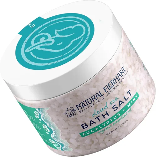 Miniatura 6 de Natural Elephant Baño de sal del mar muerto y remojo de pies para relajación y nutrición, 100% puro con aceite esencial, grano grueso medio
