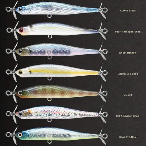 Miniatura 4 de LUCKY CRAFT Puntero de tornillo 80, cebo de pesca Jerkbait