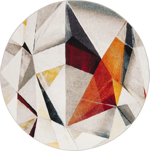 Miniatura 20 de SAFAVIEH Porcello Collection - Alfombra decorativa de 2 pies 3 pulgadas x 4 pies, gris claro y naranja, diseño abstracto moderno, no desprende