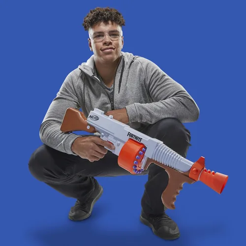 Miniatura 6 de Nerf Fortnite DG Lanzador de Dardos - Tambor Giratorio de 15 Dardos, Acción de Bombeo, 15 Dardos Oficiales Nerf