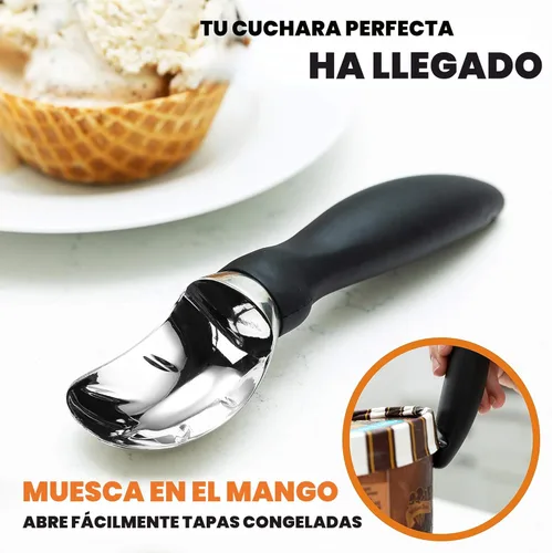 Miniatura 8 de Spring Chef - Cuchara para helado resistente con mango cómodo - Cuchara profesional para helado para gelato, sorbete, masa de galletas, melón, yogur