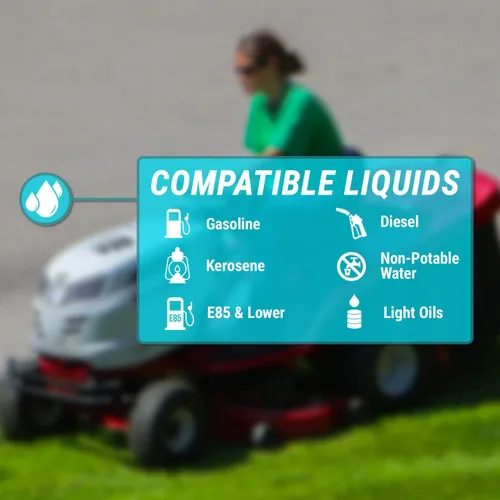 Miniatura 7 de TERA PUMP Bomba de Varilla Básica (AA) Alimentada por Batería/Bomba de Transferencia de Combustible (2.8 GPM) Bomba Eléctrica de Gas para Gas