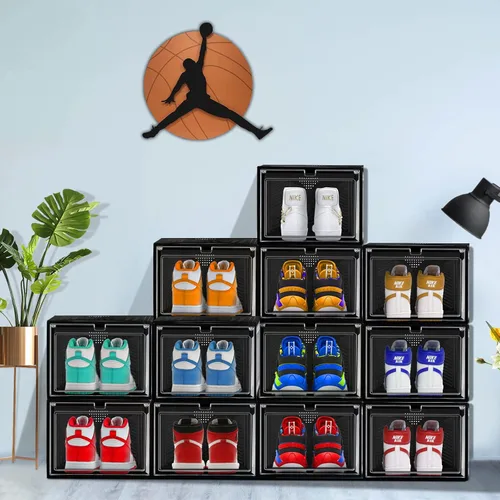 Miniatura 3 de Cajas de zapatos para zapatos, organizador de zapatos para armario, cajas de almacenamiento de zapatos, cajas de zapatos transparentes, cajas