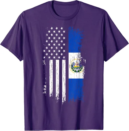 Miniatura 71 de Camiseta de la bandera de Estados Unidos salvadoreño - Camiseta de El Salvador USA