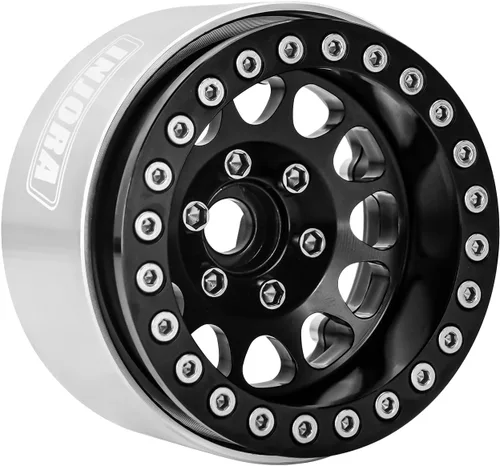 Miniatura 2 de INJORA Llanta Beadlock de 1.9 Pulgadas de Borde Profundo con Offset Negativo de 10.4mm para Coche RC Crawler 1/10 Auto Axial SCX10 90046 AXI03007